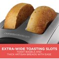 thumbnail image 6 of BLACK+DECKER 2-Slice Toaster with Extra-wide Slots, Stainless Steel, T2707S, 6 of 12