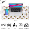 thumbnail image 5 of Long Mouse Pads for Desk,White Cow Hat Pattern Desk Mats on Top Of Desks, Desk Mouse Pad Extra Large with 3mm Non-Slip Base and Stitched Edge for Gaming,Office,Work,Home 31.5"x15.7", 5 of 6
