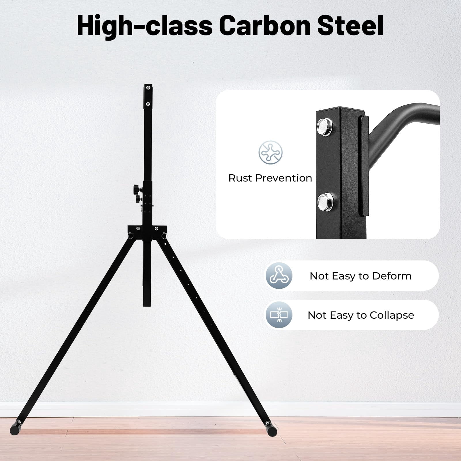 Miumaeov Foldable Pull Up Bar Free Standing, Height Adjustable Pull Up Station 440LBS, Outdoor Pullup Bar for Home Gym, Freestanding Pull Up Bar Power Tower, Foldable Pull Up Bar Dip Station