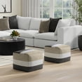 thumbnail image 7 of Simpli Home Claudette 18 inch Wide Boho Pouf in Multicolor Acrylic Fabric, Assembled, 7 of 7