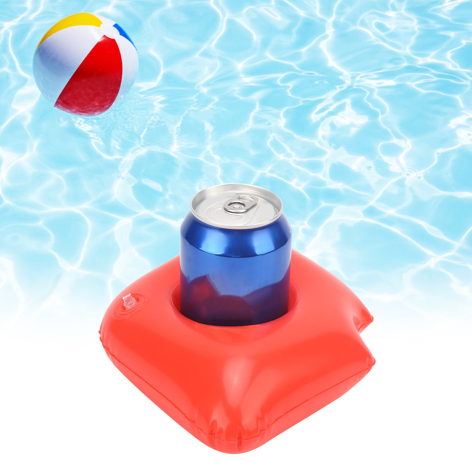 10x Inflatable Floating Drink Can Cup Holder Hot Tub Swimming Pool Party Supply 