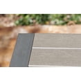 thumbnail image 3 of Belvedere 9-Piece Brushed Aluminum Outdoor Patio Furniture Dining Table Set with Dining Table and Eight Sling Chairs, 3 of 6