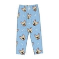 thumbnail image 6 of Uemuo Cute French Bulldog Pattern Women's Wide Leg Palazzo Lounge Pants with Pockets Light Weight Loose Comfy Casual Pajama Pants-Large, 6 of 9