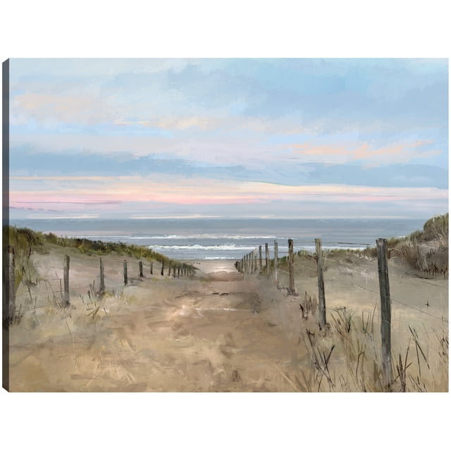 Cuadro Decorativo - Amanecer de la isla Jr Impresión en canvas, estrechado