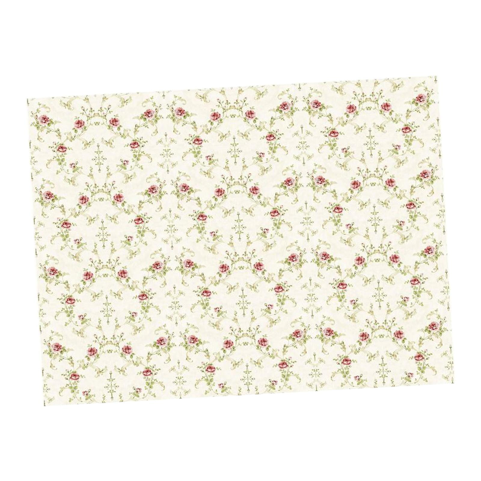 Doll House Wallpaper, Dollhouse Floorboards, Self Paste Effect Paper