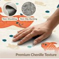 thumbnail image 6 of ODIKA 8'x10' Washable Area Rug Whale And Sea Turtle Cartoon Ocean Animal With Nautical Border for King Size Bedroom Under Bed, Master Suite, Non-Shedding, Easy Care, 6 of 7