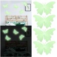 thumbnail image 2 of FNGZ Wall Stickers Clearance Luminous Butterfly Patch Fluorescent Children's Student Bedroom Wall Decoration Luminous Luminous Butterfly Wall Sticker Green, 2 of 9