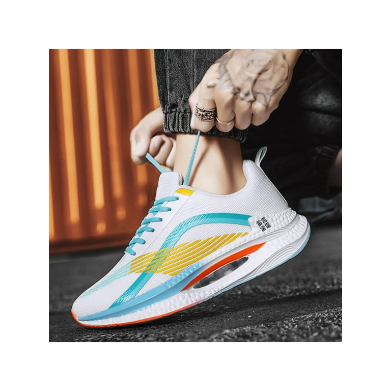 Lace-Up Logo Trainers, Blue