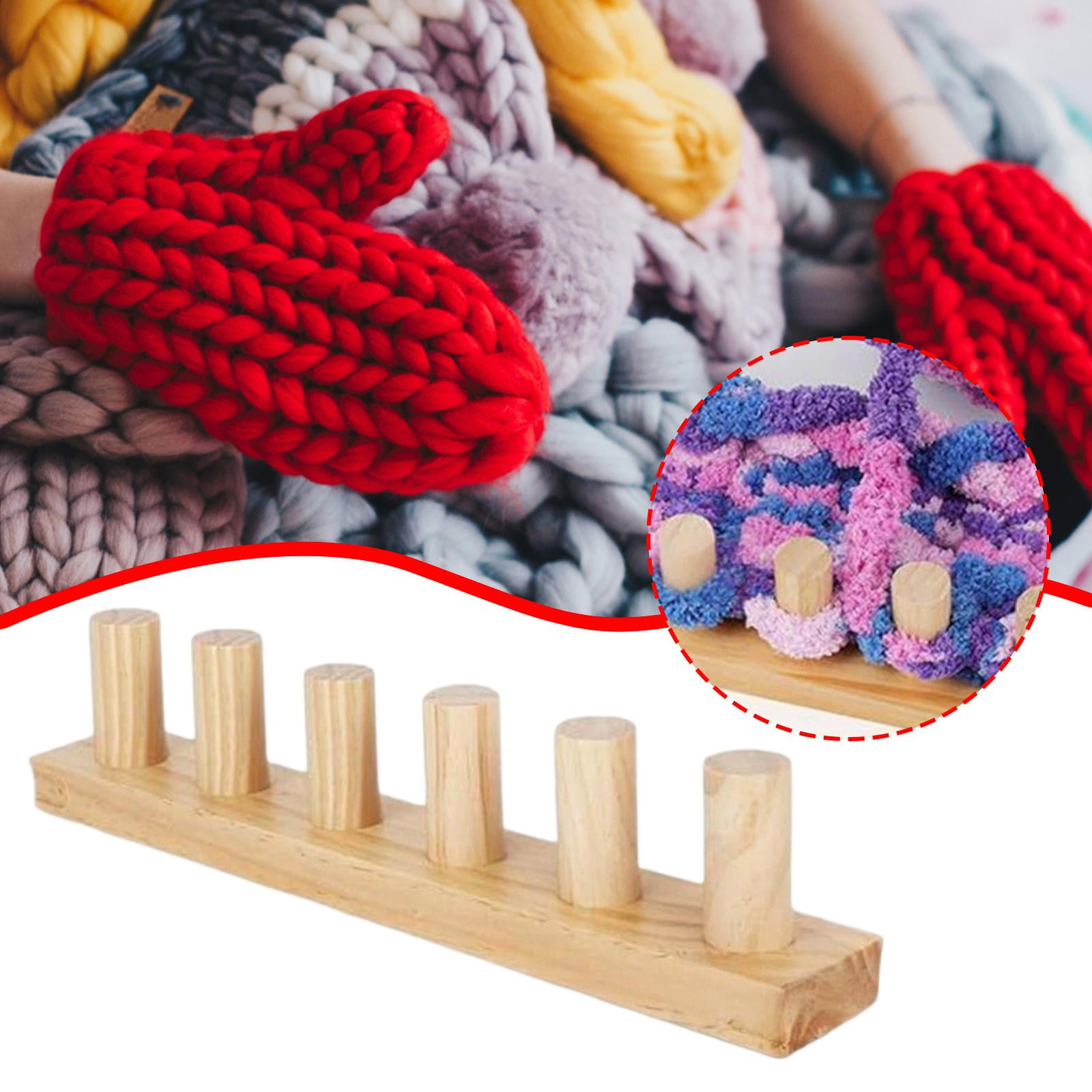 S SERENABLE Chunky Knitting Loom Accessory Reusable for Blanket Making Yarn Craft Beginners Gifts Portable Blanket Loom Hand Knitting Kit 1 Piece