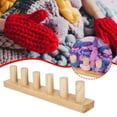 thumbnail image 6 of Dualoai Chunky Knitting Loom Gifts Beginners Yarn Craft Portable Wooden Blanket Loom 1 Piece, 6 of 9