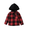 thumbnail image 1 of Gibobby Abrigos de invierno para niños y niñasNiños pequeños bebés niñas niños otoño invierno cálido grueso estampado algodón manga larga abrigo cárdigan(Rojo, 2-3 Años), 1 of 5