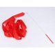 thumbnail image 1 of 2 m 4 m 6 m Colourful Exercise Bands Dance Band Rhythmic Art Gymnastics Ballet Streamer Twirling Rod Rainbow Stick Training Red 6m Ref: 2822, 1 of 5