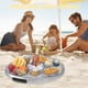 thumbnail image 1 of Portavasos inflable de PVC para la playa bandeja de almacenamiento flotante Likrtyny para aperitivos relajación cerveza bebidas platillo, 1 of 9