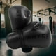 thumbnail image 1 of Guantes de boxeo de PU, mitones duraderos, protector de manos para suministros deportivos (negro adulto), 1 of 8