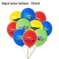 thumbnail image 3 of Decoraciones para fiestas de cumpleaños de Cars Disney Pixar Cars Lightning Mcqueen Globos Servilletas de papel Vasos Platos Bolsas de regalo Vajilla Suministros, 3 of 5