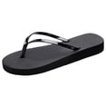 thumbnail image 1 of MIASHUI Slim Flip Flop Slippers for Woman Lightweight Sandals Indoor Outdoor Walking,Black,6.5, 1 of 7