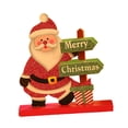thumbnail image 4 of shamjina Wooden Christmas Decorations Collectible Decorative Table Christmas Ornament Santa Claus, 4 of 8