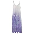 thumbnail image 6 of Purple Lavender Sleeveless Suspender Dress Summer Fashion Casual Long Dress, 6 of 9