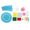 thumbnail image 4 of Kits de materiales para capó de Pascua DIY para niños, decoraciones para capó de Pascua, manualidades de apariencia bonita para niños para interiores, azul mayimx Gorro de Pascua, 4 of 9