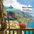 thumbnail image 5 of Waterproof Hanging Plastic Transparent Bird Feeder Feeding Tools for Outdoor Garden Yard, 5 of 5