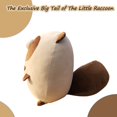 thumbnail image 5 of Raccoon Plush Pillow, Raccoon Stuffed Animal with Big Tail, Raccoon Plush Toy, C, 5 of 5