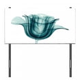 thumbnail image 3 of Flower Headboard, X-ray Image of a Rose Flower Romance Creative Nature Picture Print, Upholstered Decorative Metal Bed Headboard with Memory Foam, Twin Size, Teal White, by Ambesonne, 3 of 4