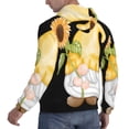 thumbnail image 6 of Lsque Sunflower Gnomes5 Pattern Casual Men's Hoodie,Hooded Sweatshirt with Kangaroo Pocket,Pullover Hoodie-Large, 6 of 7