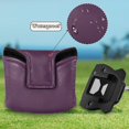 thumbnail image 6 of Haosy Magenta Purple Golf Mallet Putter Cover Strong Magnetic Leather Golf Club Headcover Closure, 6 of 7