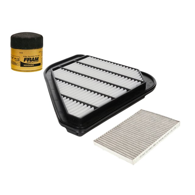 Kit De Filtro de Aire, Filtro de Aceite Sintético y Filtro de Cabina 3 PIEZAS Compatible con Chevrolet Traverse V6 3.6L DE 2009 A 2010