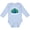 AE-Light Blue, variant on Inktastic Peacock Girls Long Sleeve Baby Bodysuit