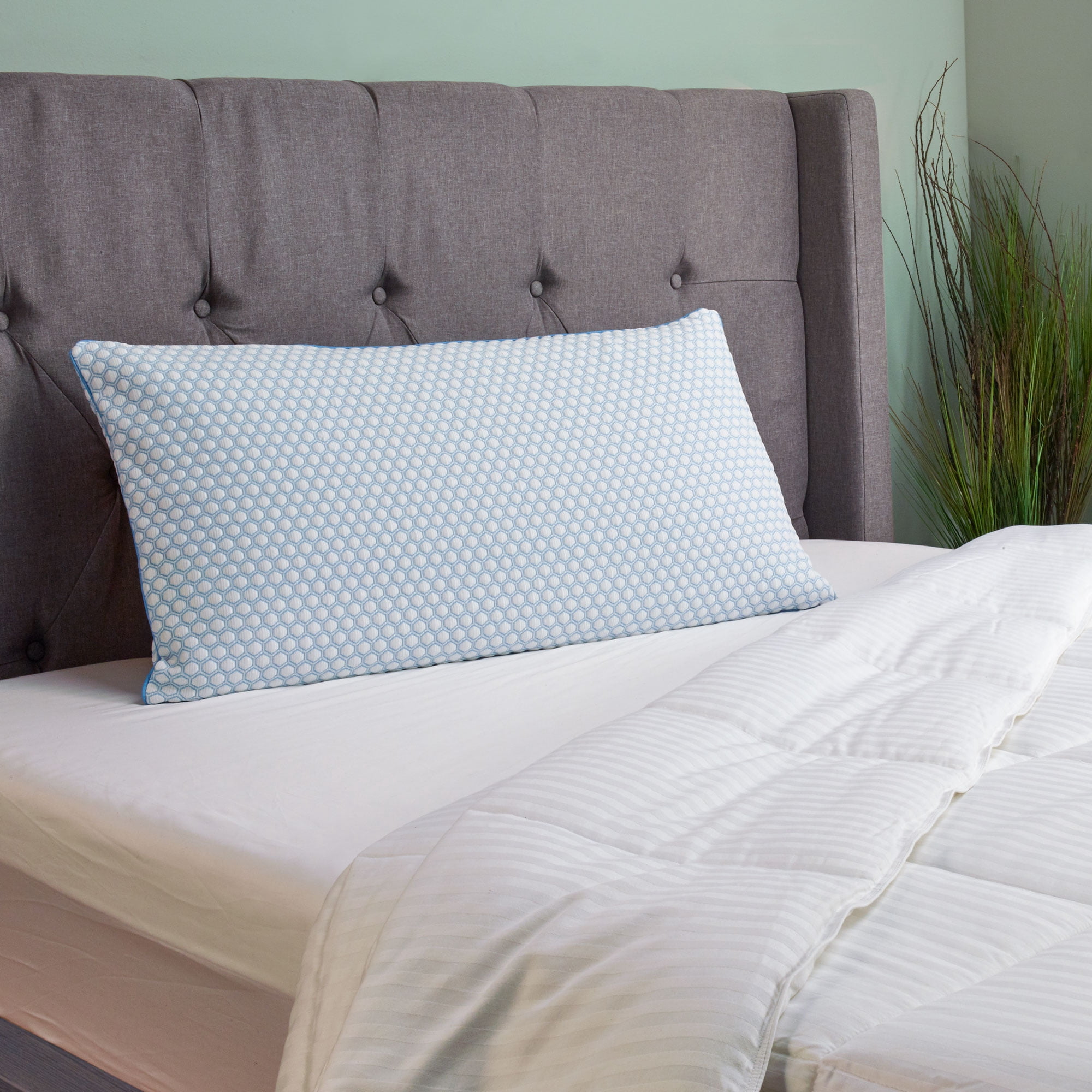 TruCool Traditional Bed Pillow Featuring Serene Foam, King