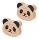 thumbnail image 1 of 2pcs Wood Coat Hook Panda Clothes Hanger Practical Hats Hanger for Home, 1 of 4