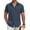 Navy Blue, variant on COOFANDY Men's Cuban Guayabera Shirt Short Sleeve Button Down Shirts Casual Summer Beach Linen Shirts