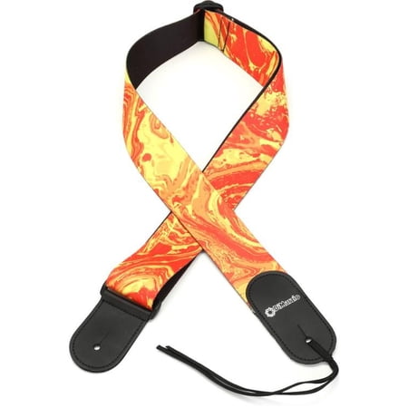 DIMARZIO STEVE VAI GRAPHIC WEB STRAP - ORANGE UNIVERSE