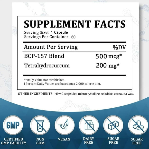 Suplemento AILVQI BPC-157 Rapid Pro Peptide Capsulas x60