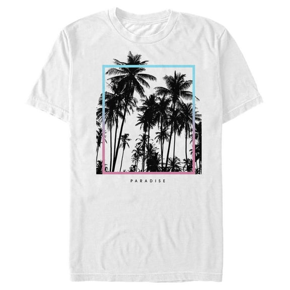 Men's Lost Gods Tropical Paradise Frame Graphic Tee White X Large