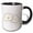 Black/White, variant on 3drose, Cute Kawaii Fried Cartoon Eggs Breakfast, 11oz Two-tone Black Mug