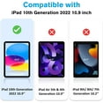 thumbnail image 2 of KIQ [1 PACK] Tempered Glass Screen Protector for Apple iPad 10.9 inch 10th Generation 2022 / iPad A16 11 inch 11th Generation 2025 Screen Protector, 2 of 5
