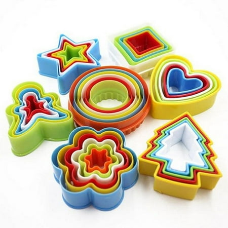

Colorful Multi-shape Plastic Mold Cookie Biscuit Cutter Mold Cake Cutter Mould Pastry Maker Tools Randomly Sent