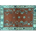 thumbnail image 1 of Ahgly Company Indoor Rectangle Persian Light Blue Traditional Area Rugs, 4' x 6', 1 of 4
