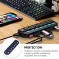 thumbnail image 3 of ADDHAT USB Hub 7 Con LED Y Protección Contra Sobrecarga Para Computadora Color Negro, 3 of 6