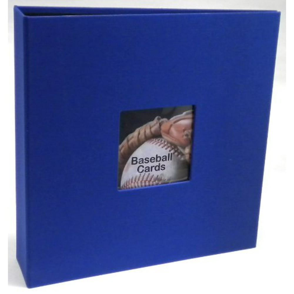 Prestige Baseball Card Album with 25 Pages (Royal Blue)