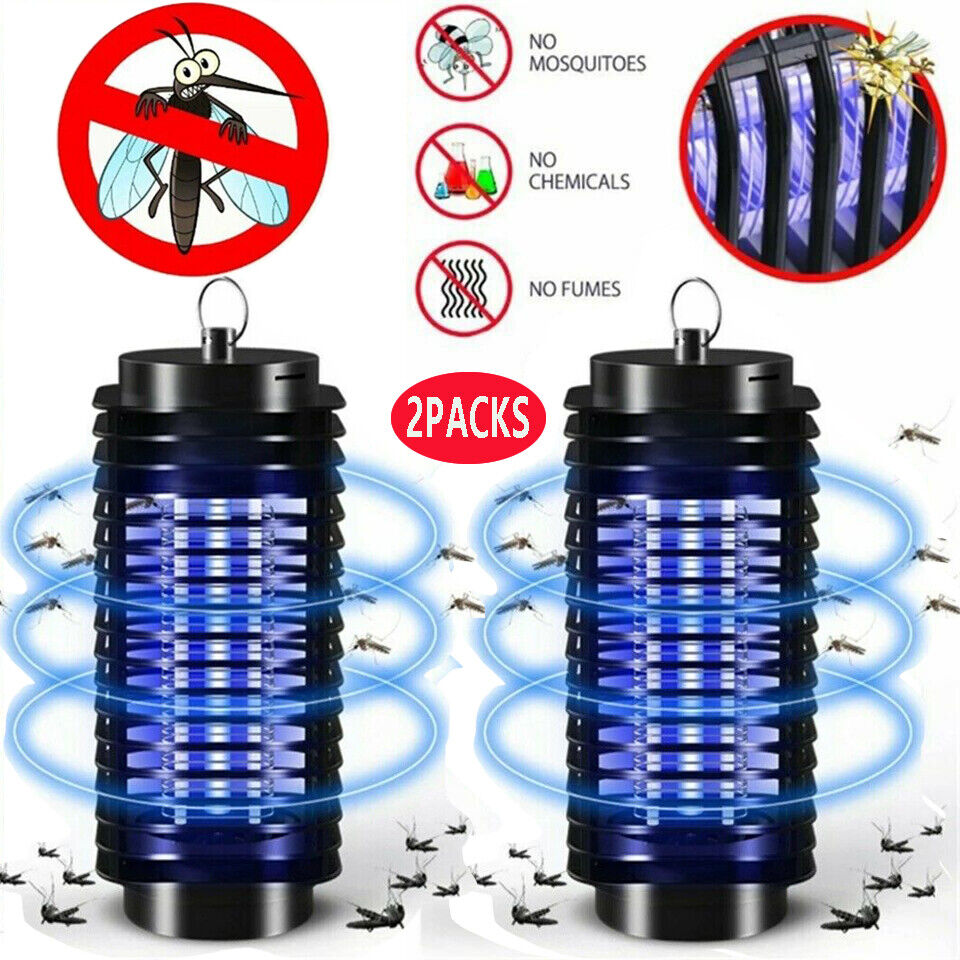 2Pack Electric Mosquito Fly Bug Insect Zapper Killer Trap Lamp Stinger