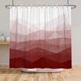 thumbnail image 2 of Tchckioa Red Gradient Waterproof Shower Curtain,36x72 Inch Hooks Bath Curtain for Bathroom Decor, 2 of 6
