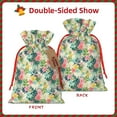thumbnail image 2 of KLL Tropical Flowers for Christmas Gift Bag,Holiday Bags for Gifts Christmas Bags & Drawstring Gift Pouch Reusable Holiday Gift Bags & Party Favor Bags (1 PCS)-Medium, 2 of 9
