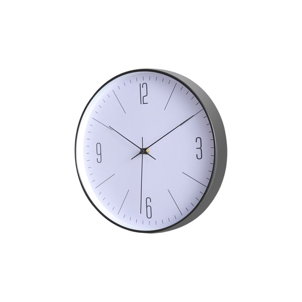 Reloj de pared silencioso Bewildely decorativo a prueba de humedad Negro 30 centimetros