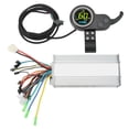 thumbnail image 1 of Controlador de velocidad de motor sin escobillas de 1000 W, 36 V y 48 V, pantalla LCD redonda con acelerador de pulgar para bicicleta eléctrica y scooter., 1 of 14