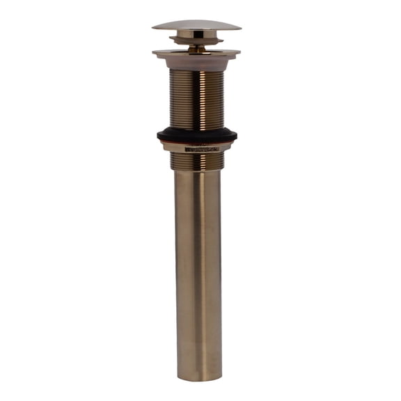 Westbrass D410A-1-07 Pop-Up Stopper Drain for Vessel/Bowl Sinks with No Overflow, Satin Nickel