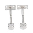 thumbnail image 3 of WEUVEB 2Pcs Handrail Wall Mount Bracket for Stair Railing 9X7Cm Silver, 3 of 7