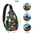 thumbnail image 5 of Artistic Bloom Floral Sling Backpack, Watercolor Flower Print Crossbody Travel Bag, Lightweight Hiking Shoulder Pack, 5 of 6